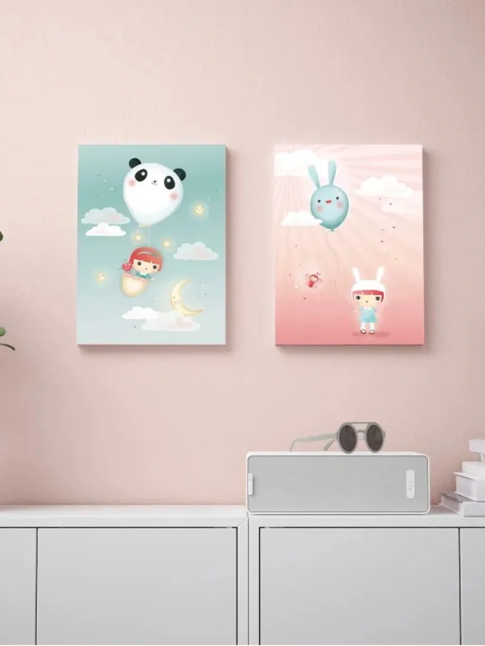 Pastel Kids canvas wall art